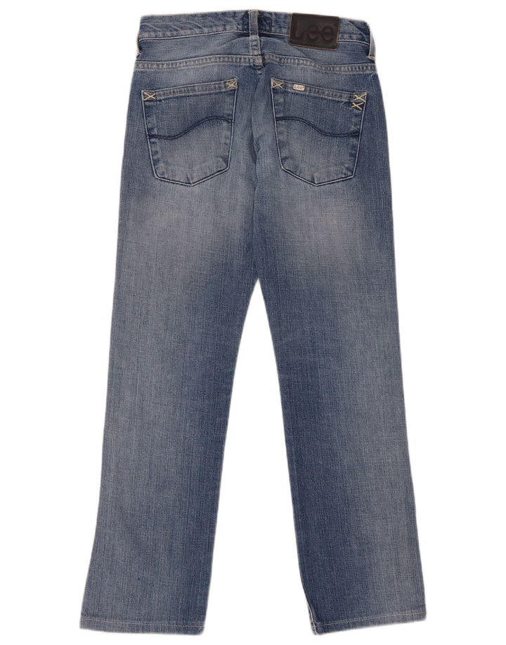 Damskie jeansy Lee Knox Straight W28 L28 Niebieskie bawełniane