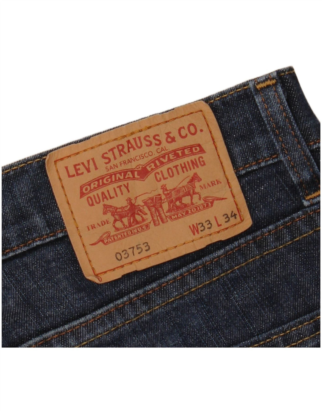 Męskie jeansy Levi's W33 L30 granatowe