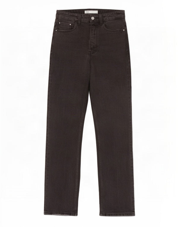Damskie jeansy z wysokim stanem Zara EU 38 Small W28 L27 Szare
