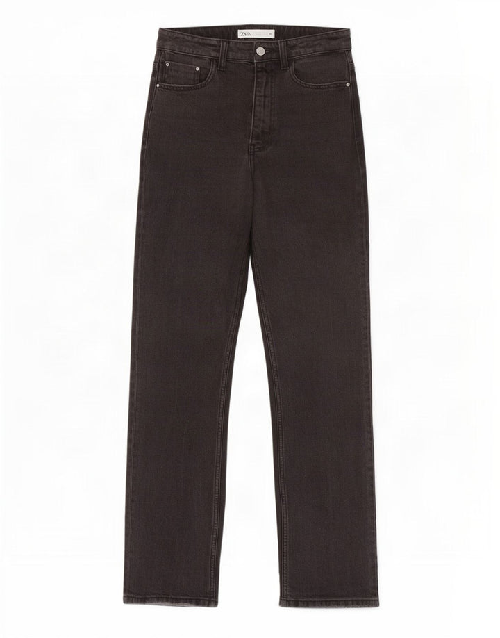 Damskie jeansy z wysokim stanem Zara EU 38 Small W28 L27 Szare