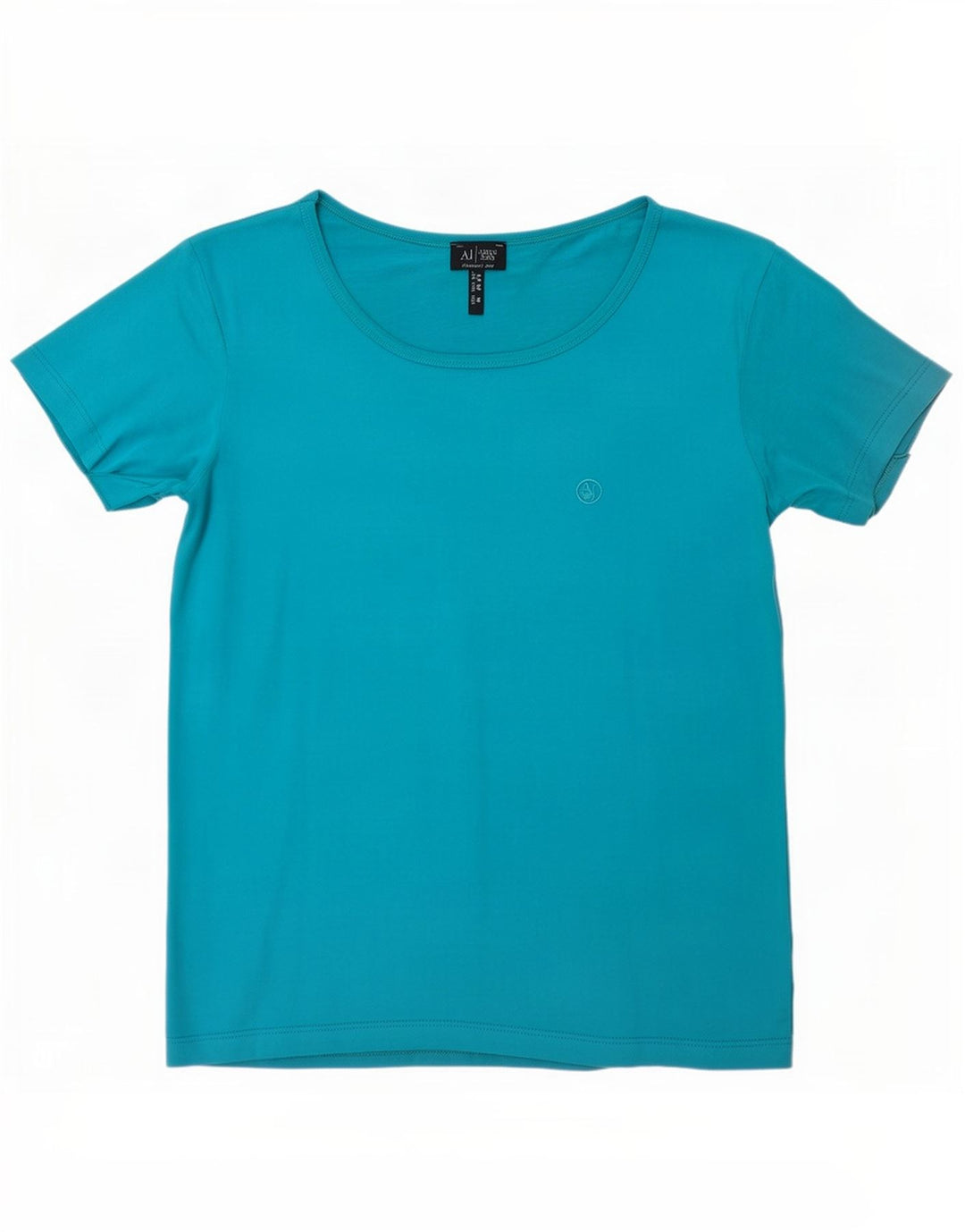 T-shirt damski Armani Jeans Top UK 12 Średni Niebieski