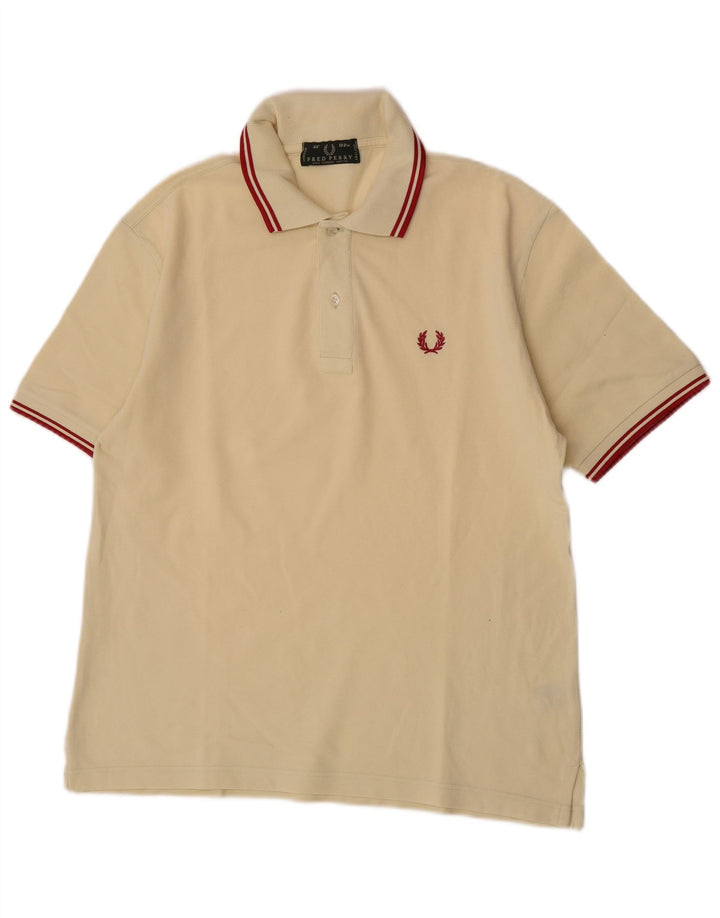 Męska koszulka polo Fred Perry, średnia żółta bawełna