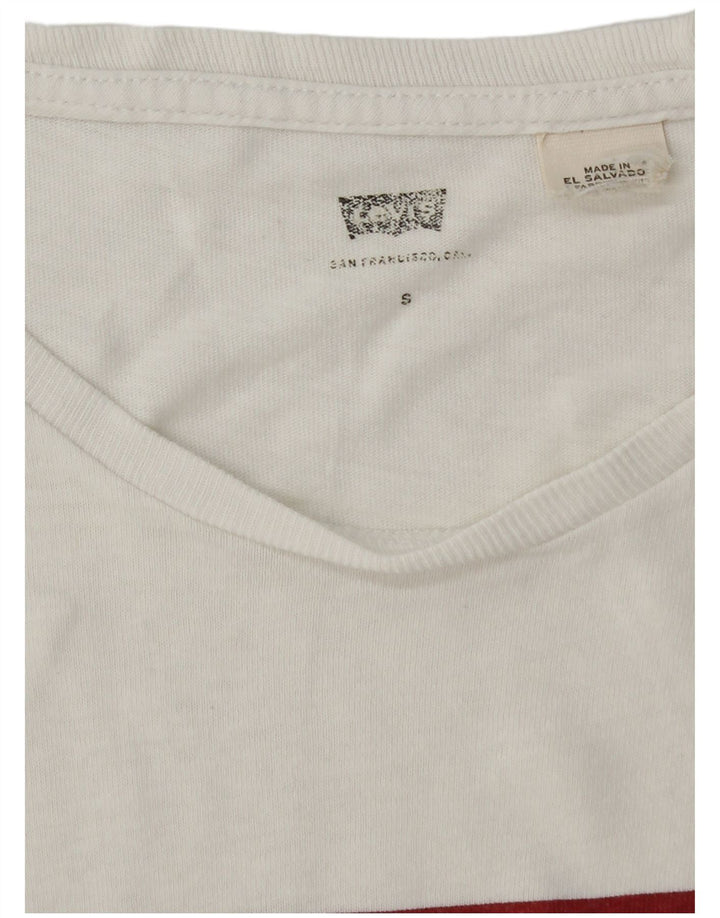 Męski T-shirt z grafiką Levi's, mały, biały