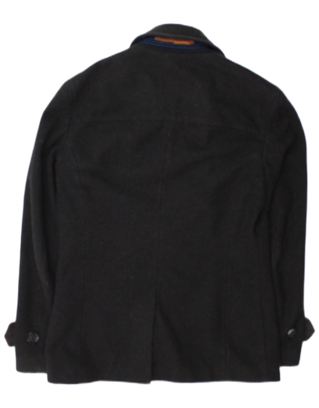 Płaszcz męski Superdry Commodity Pea Coat UK 38 Średnioszary wełniany
