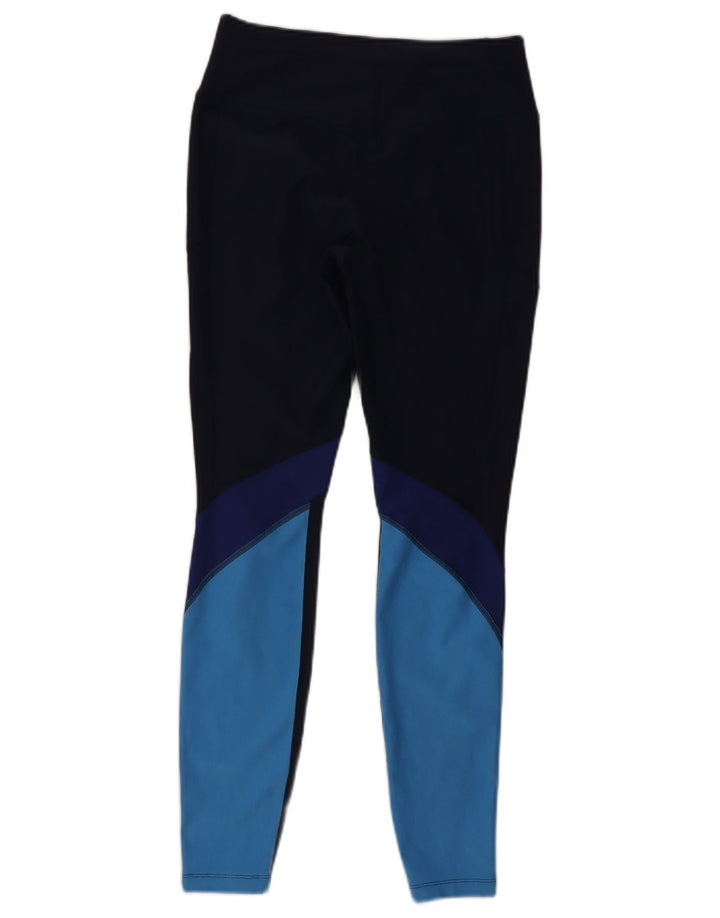 Damskie legginsy Nike Dri Fit UK 12, średni granatowy kolor, blok