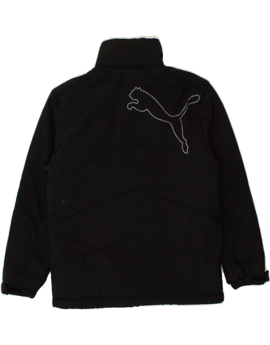 PUMA Boys Windbreaker Jacket 9-10 Years Black | Vintage Puma | Thrift | Second-Hand Puma | Used Clothing | Messina Hembry 