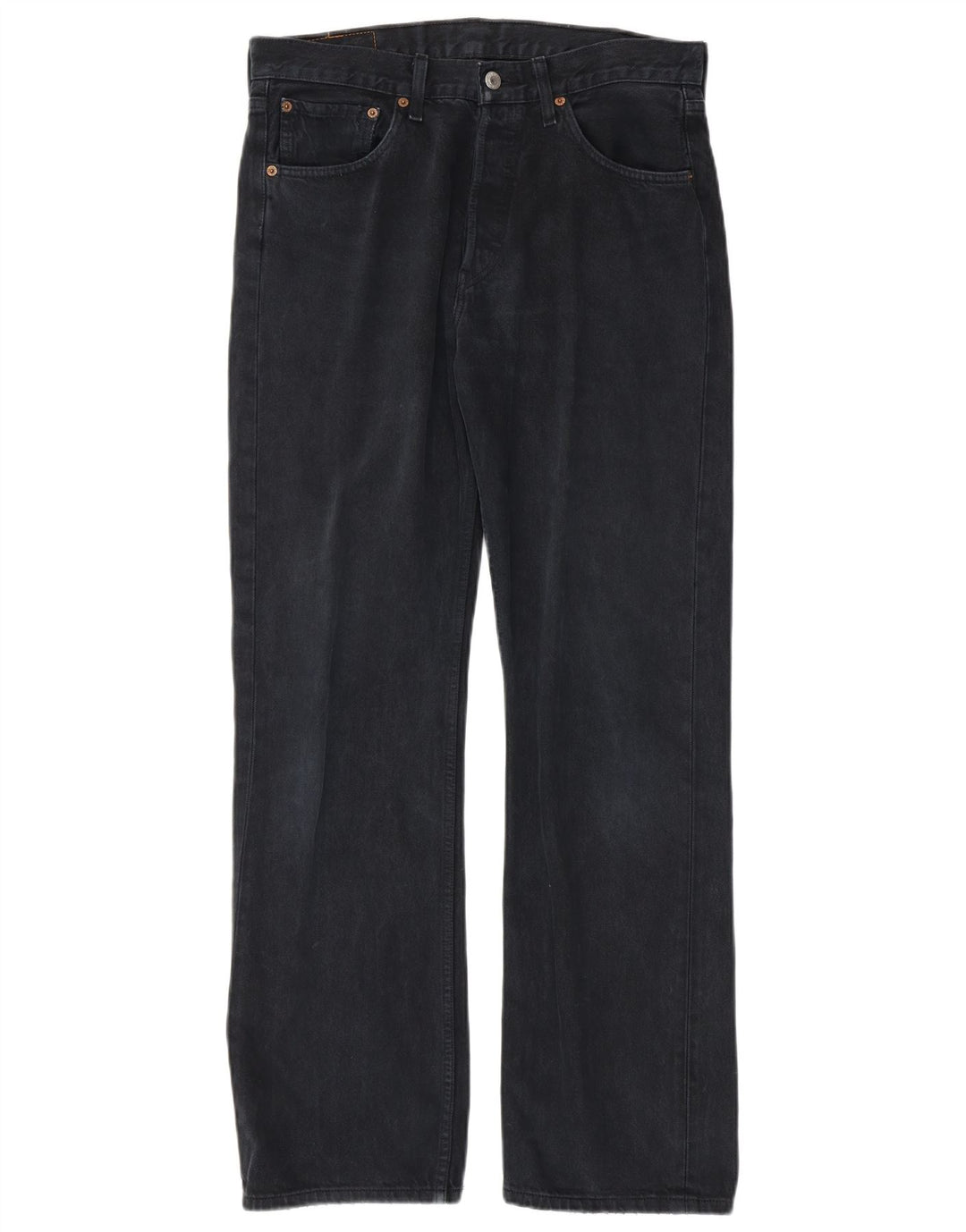 Męskie jeansy LEVI'S 501 Straight W32 L32 Granatowa bawełna