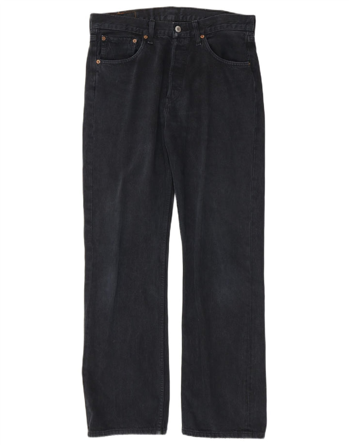 Męskie jeansy LEVI'S 501 Straight W32 L32 Granatowa bawełna