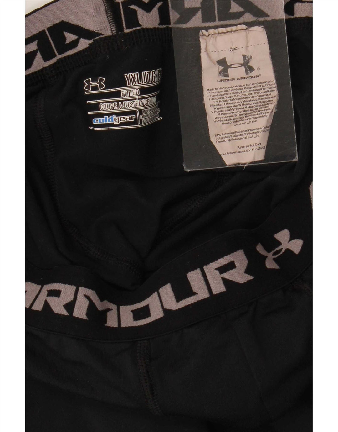 Legginsy chłopięce Under Armour Cold Gear Graphic 13-14 lat XL, czarne, poliestrowe