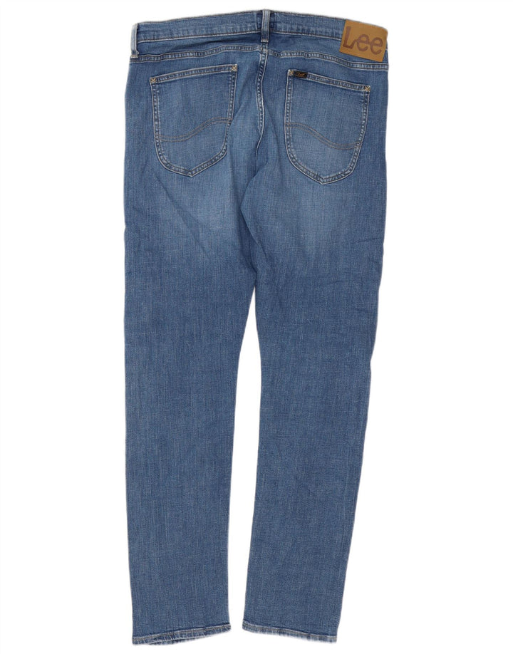 Męskie jeansy Lee Slim W34 L32 Niebieskie bawełniane