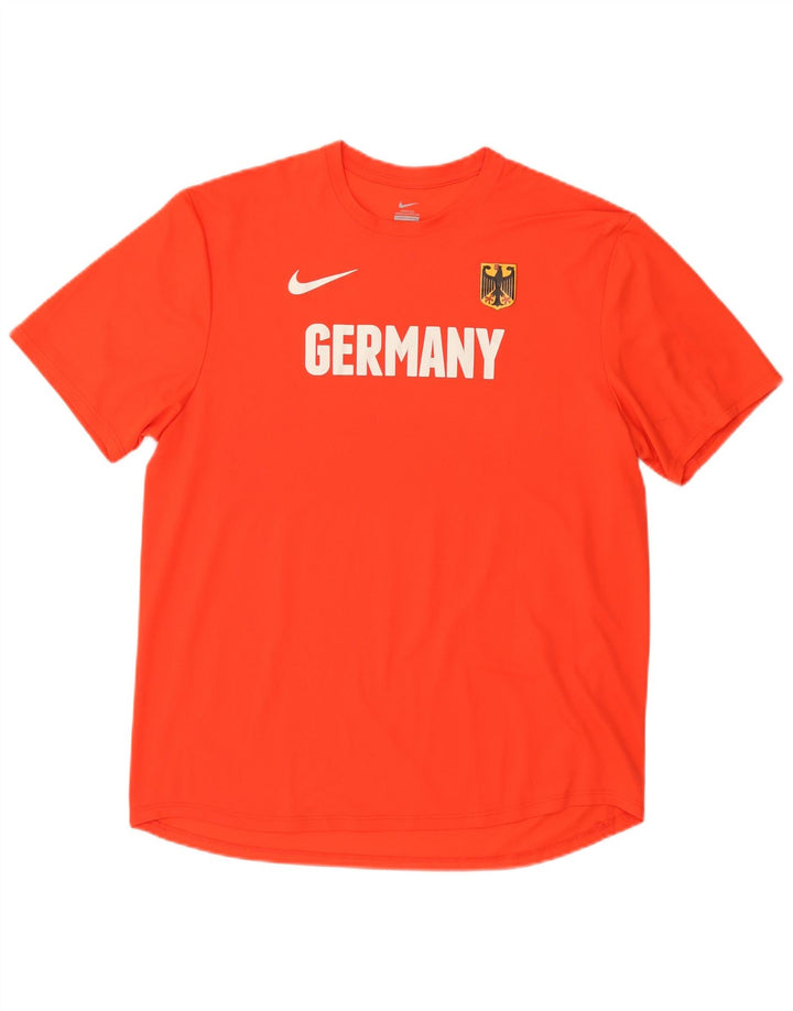 Męska koszulka z grafiką Nike Niemcy, duża, pomarańczowa