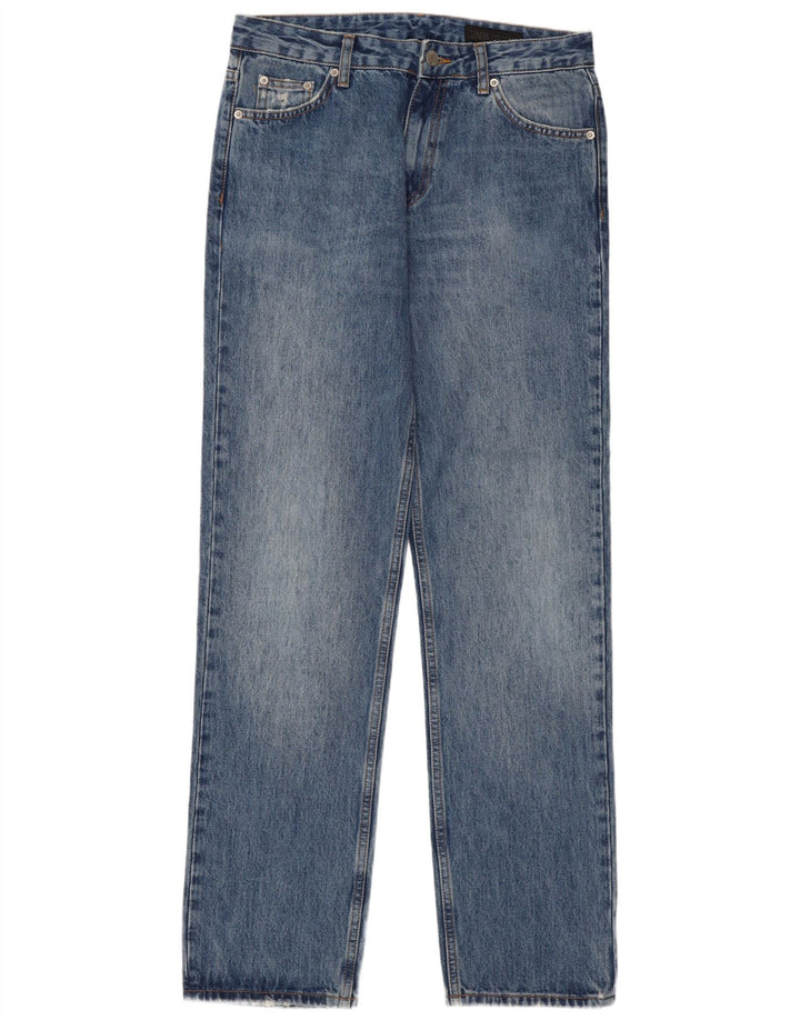 Damskie proste dżinsy Zara EU 38 Small W28 L33 Niebieskie bawełniane