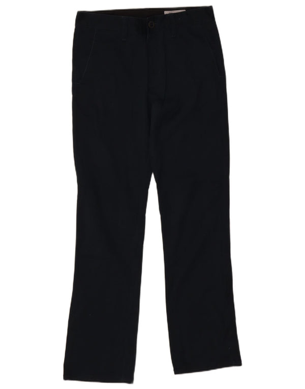 Damskie proste spodnie chino Volcom UK 14 Medium W28 L28 Granatowa bawełna