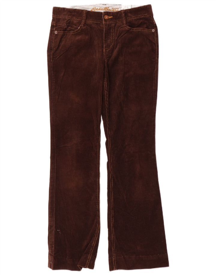 Spodnie sztruksowe Eddie Bauer Bootcut US 2 XS W30 L30 Brązowe bawełniane