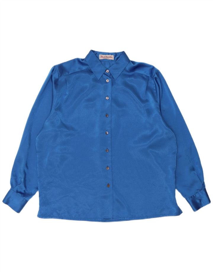 Damska bluzka koszulowa oversize Renato Balestra IT 50 XL Niebieski poliester