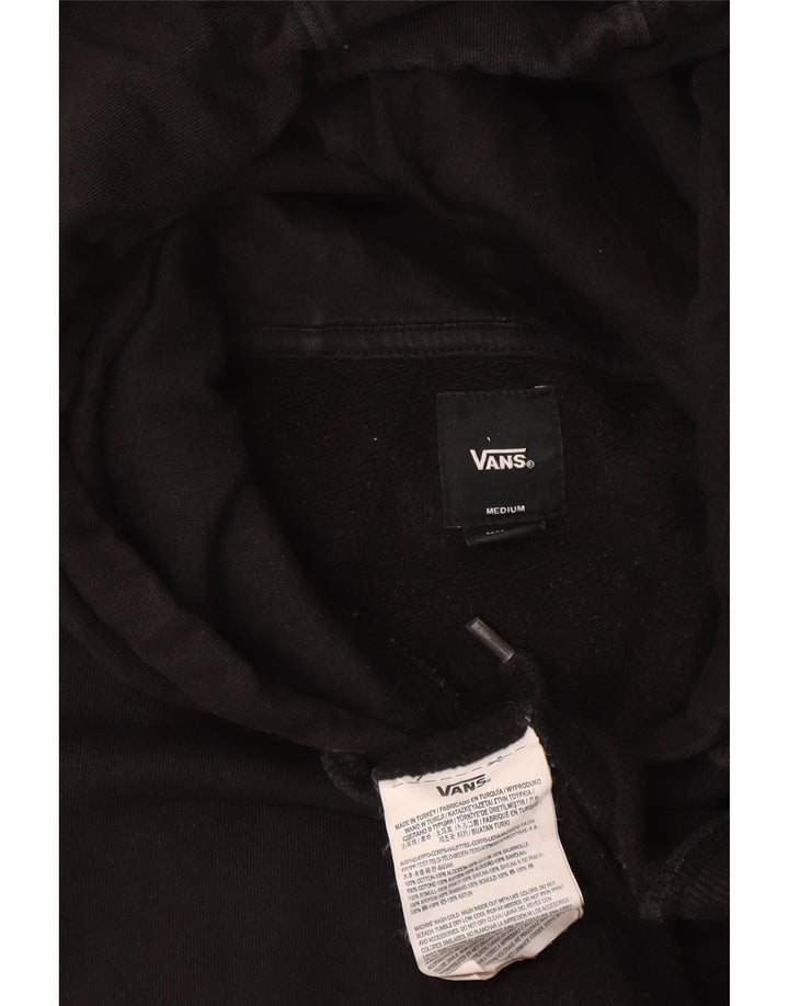 Męski sweter z kapturem Vans z grafiką, średni czarny, bawełniany
