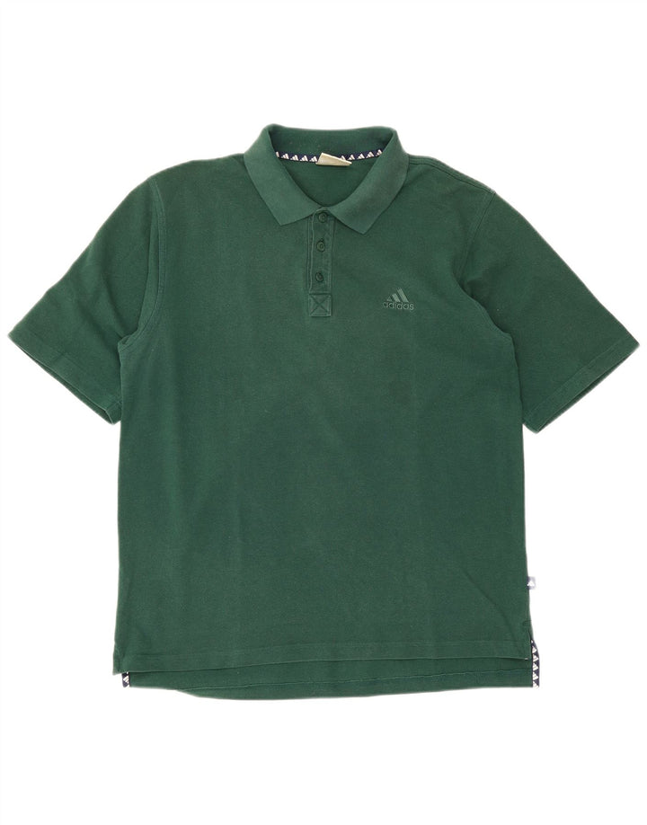 Męska koszulka polo Adidas, duża, zielona