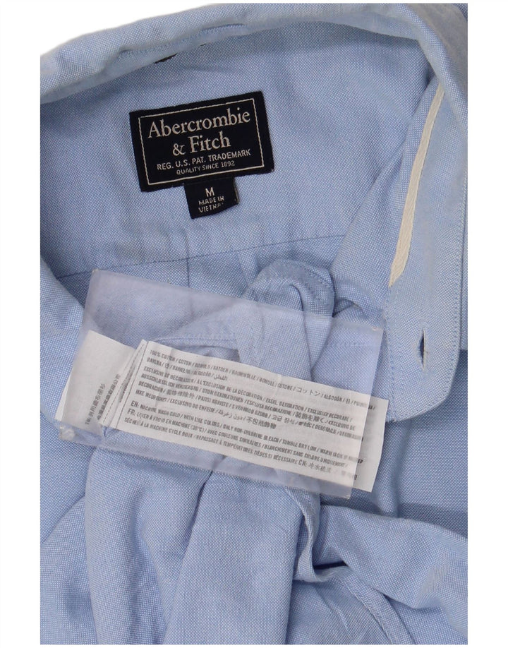 Męska koszula o mięśniach Abercrombie & Fitch, w kolorze jasnoniebieskim, bawełniana