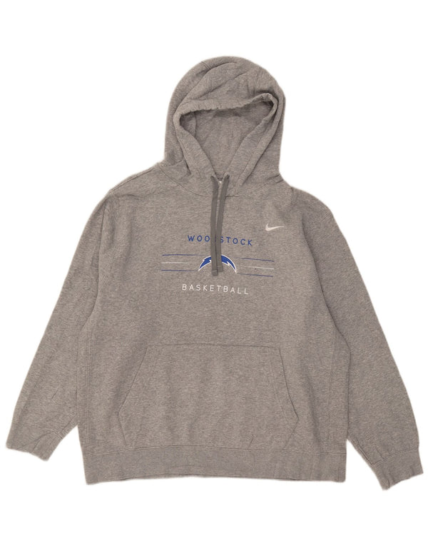 Męska bluza z kapturem Nike Woodstock Graphic XL, szara, nakrapiana bawełna