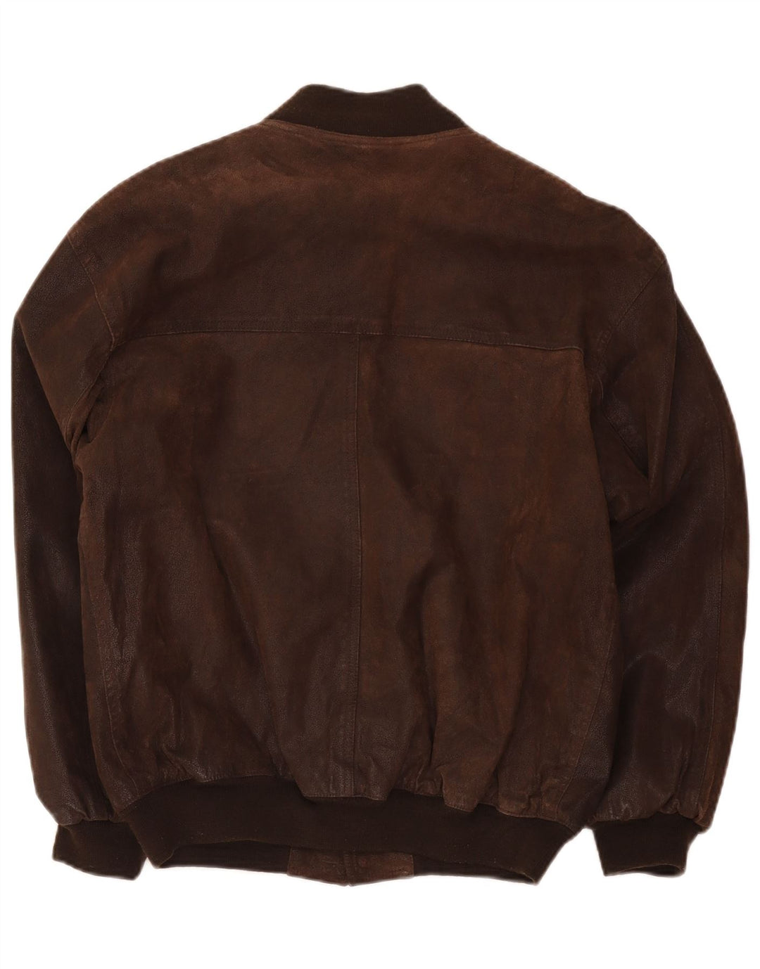 Vintage męska kurtka skórzana bomber IT 48 średni brąz