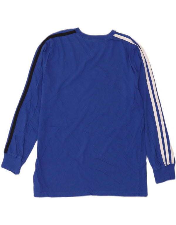 Adidas Boys Graphic T-Shirt Top 10-11 Years Medium Blue Cotton
