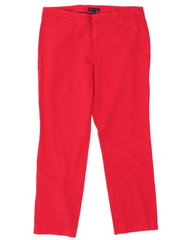 Spodnie damskie Tommy Hilfiger Crop Chino US 10 Large W30 L26 Czerwona bawełna