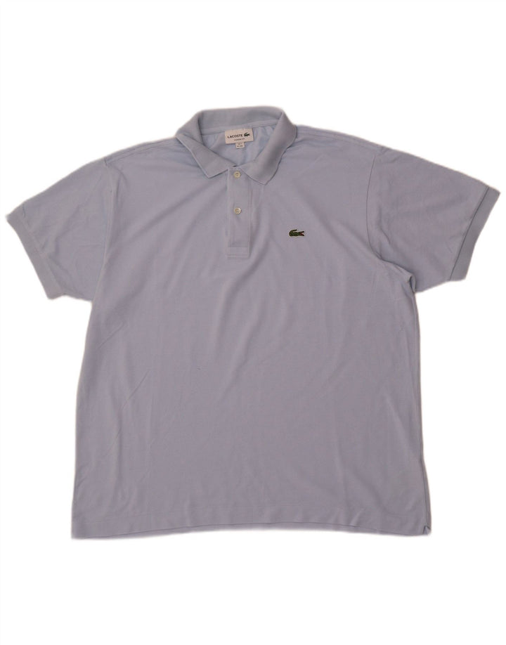 Męska koszulka polo Lacoste o klasycznym kroju, rozmiar 7, 2XL, niebieska, bawełniana