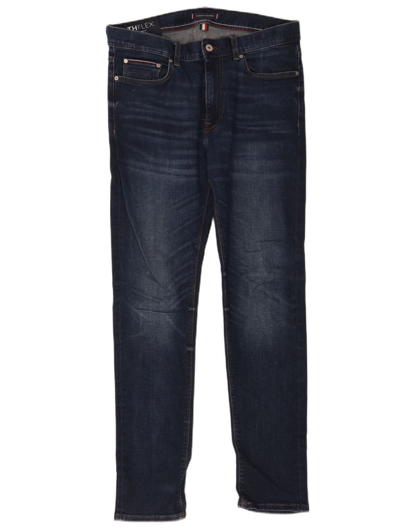Męskie dżinsy Tommy Hilfiger Bleecker Slim W34 L32 Granatowa bawełna