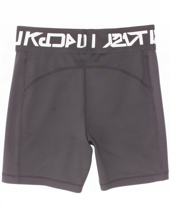 Spodenki sportowe Nike dziewczęce Dri Fit z grafiką 13-14 lat XL, czarne, poliestrowe