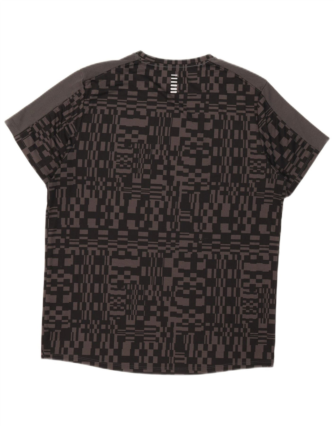 Męski t-shirt Under Armour Heat Gear, duży, czarny, geometryczny poliester