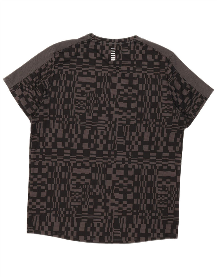 Męski t-shirt Under Armour Heat Gear, duży, czarny, geometryczny poliester