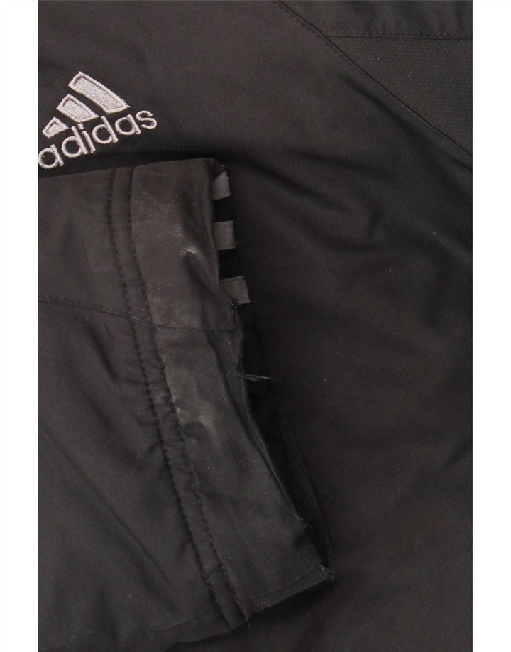 Męska kurtka wiatrówka ADIDAS UK 40, duża, czarna, poliester