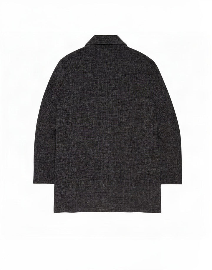 Zara Męski otwarty płaszcz UK 44 2XL Szary, nakrapiany poliester