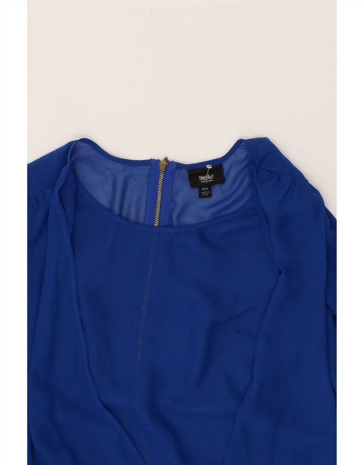 MOSSIMO Womens Long Sleeve Blouse Top UK 6 XS Blue Vintage Mossimo and Second-Hand Mossimo from Messina Hembry 