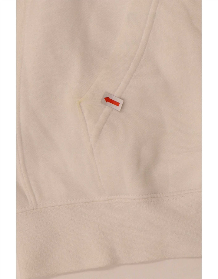 Męska bluza z kapturem Nike z grafiką, średnia biała bawełna