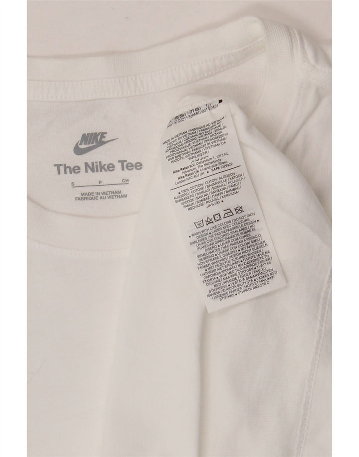 T-shirt męski Nike, mały, biały, bawełniany