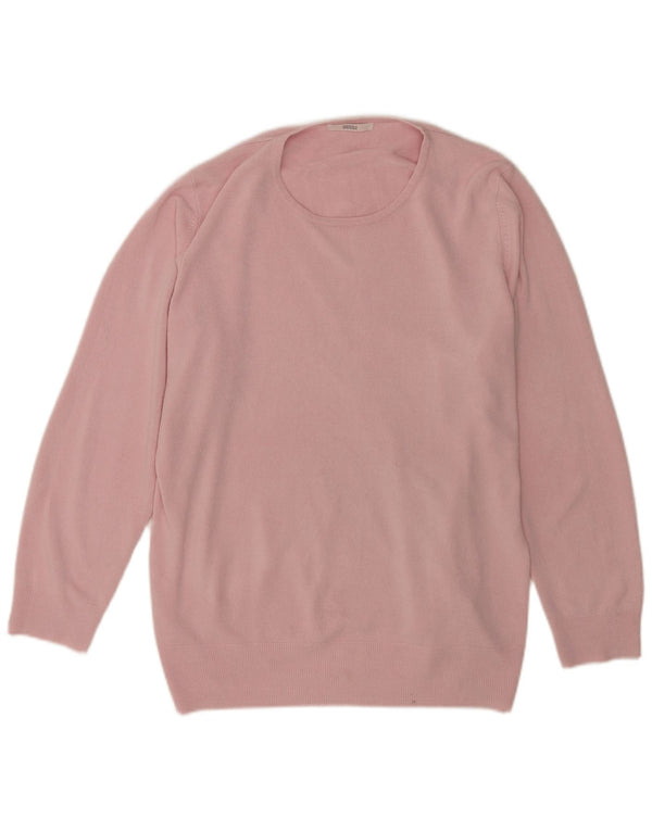 Marks & Spencer Damski sweter z okrągłym dekoltem, UK 18 XL, różowy