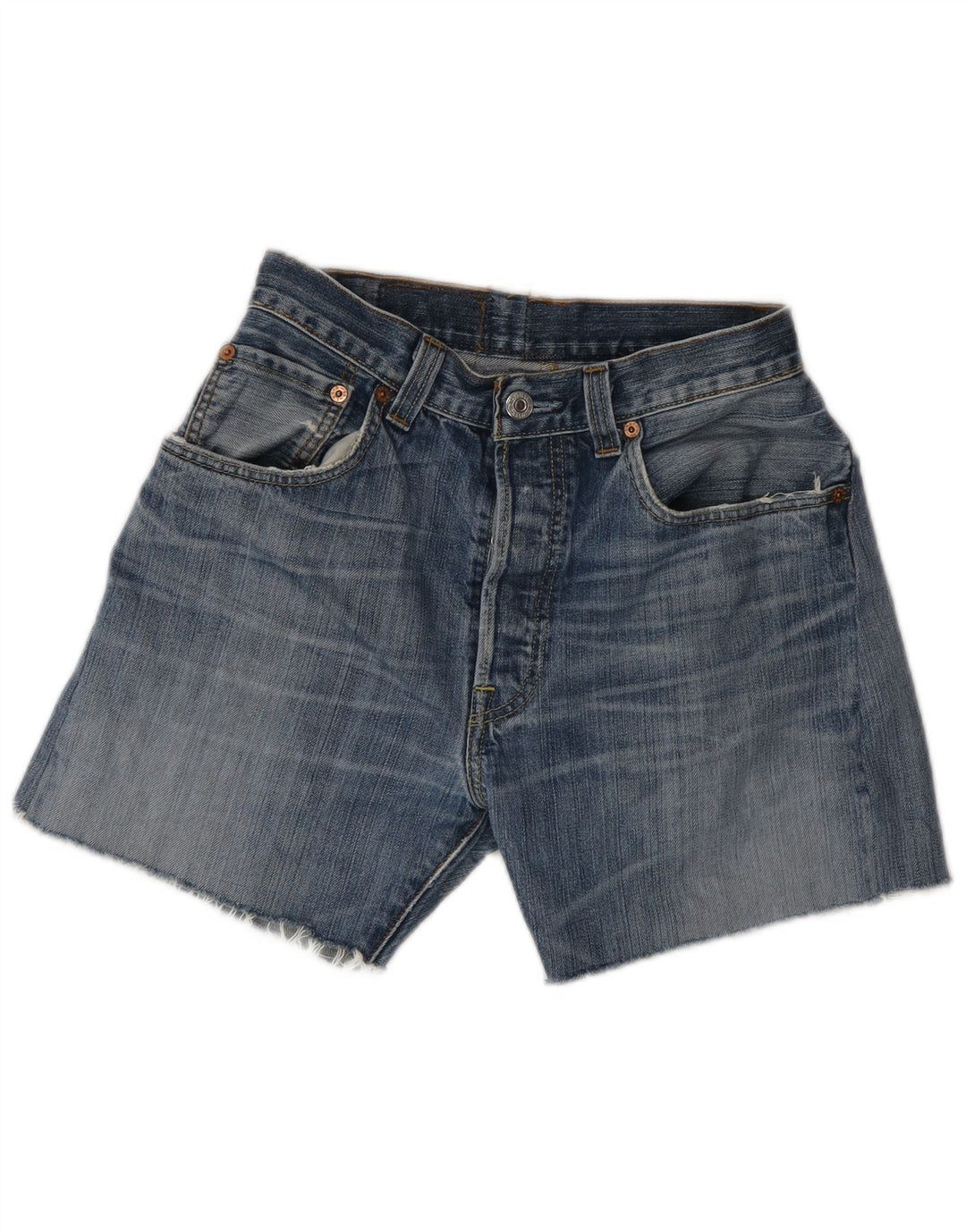 Damskie spodenki jeansowe Levi's 501 W32, duże, niebieskie, bawełniane