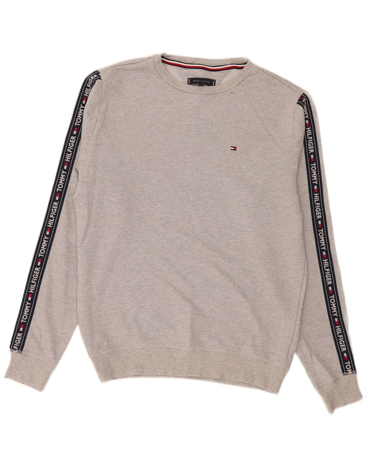 Męska bluza z grafiką Tommy Hilfiger w kolorze średnioszarym