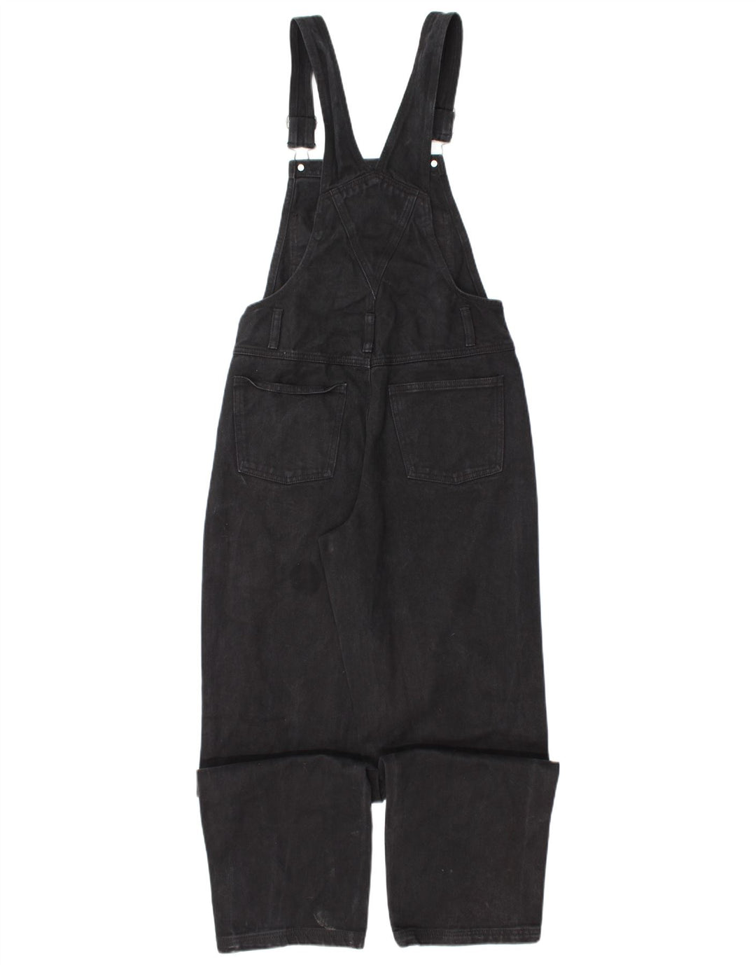 J.Galt Damskie ogrodniczki proste dżinsy małe W30 L31 czarna bawełna