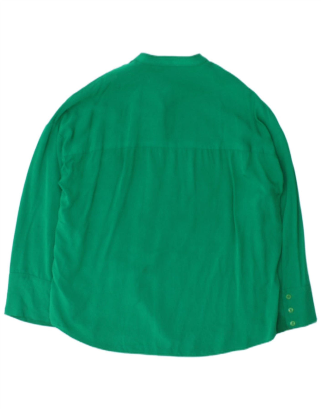 Damska bluzka koszulowa oversize Zara UK 10 Small, zielona wiskoza