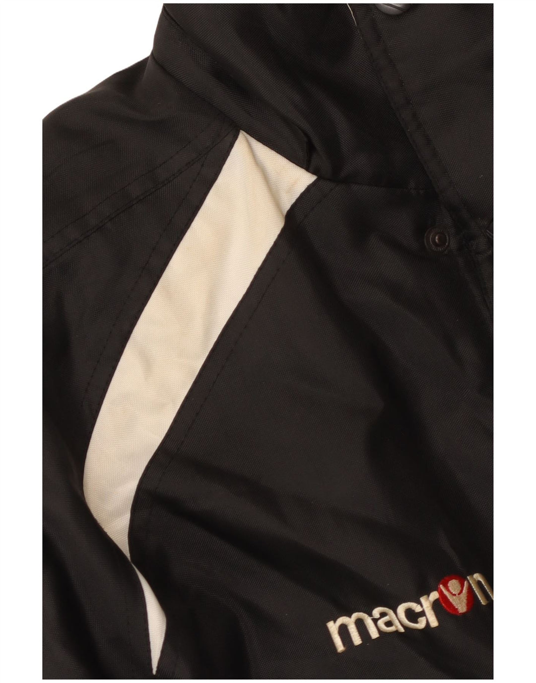 Męski płaszcz wiatrówkowy Macron Graphic UK 36 Small Black Colorblock