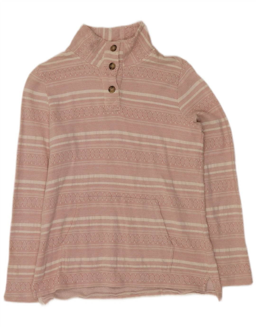 Damski sweter oversize FAT FACE UK 8 w małe różowe paski