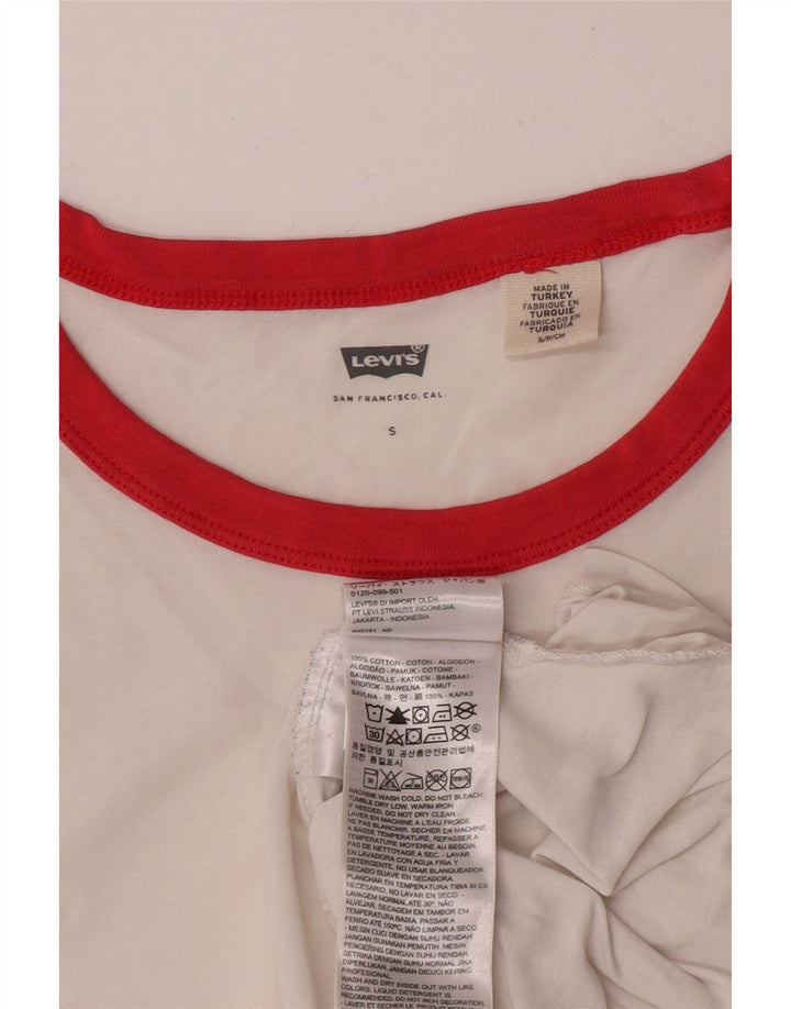 Koszulka damska Levi's Top UK 10 Small, biała bawełna