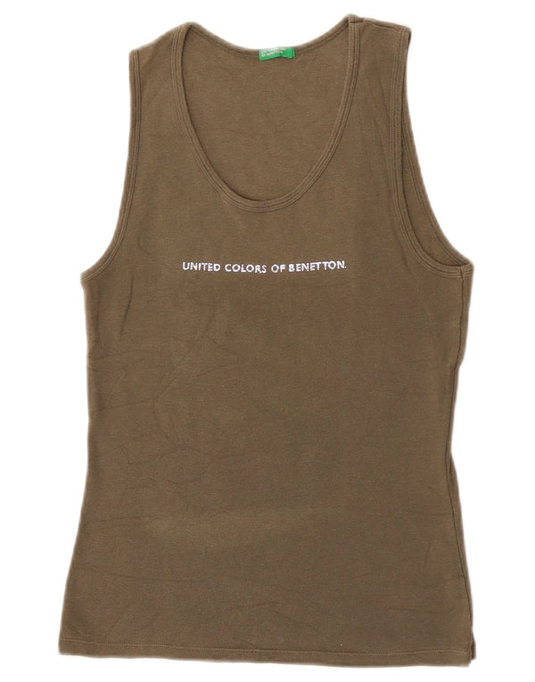 Damska kamizelka graficzna Benetton Top UK 8 Small Khaki