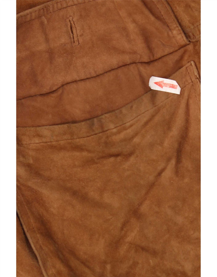 Vintage męska zamszowa kurtka bomber UK 42 XL brązowa skóra