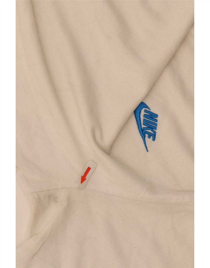 T-shirt męski Nike, bawełniany, średni, w kolorze złamanej bieli