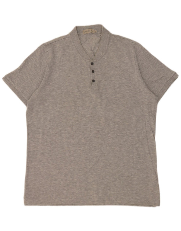 T-shirt męski Calvin Klein Jeans Top XL, szary, bawełniany