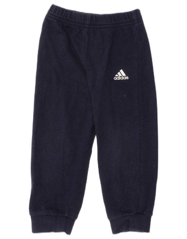 Spodnie dresowe ADIDAS Baby Boys Joggers 18-24 miesięcy Granatowa bawełna
