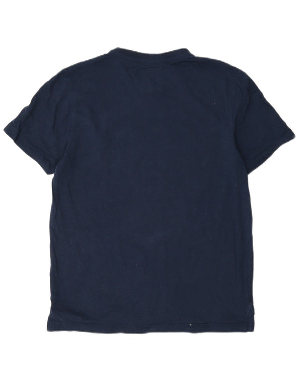 Crew Clothing Męski T-shirt Top Mały Granatowy Bawełniany